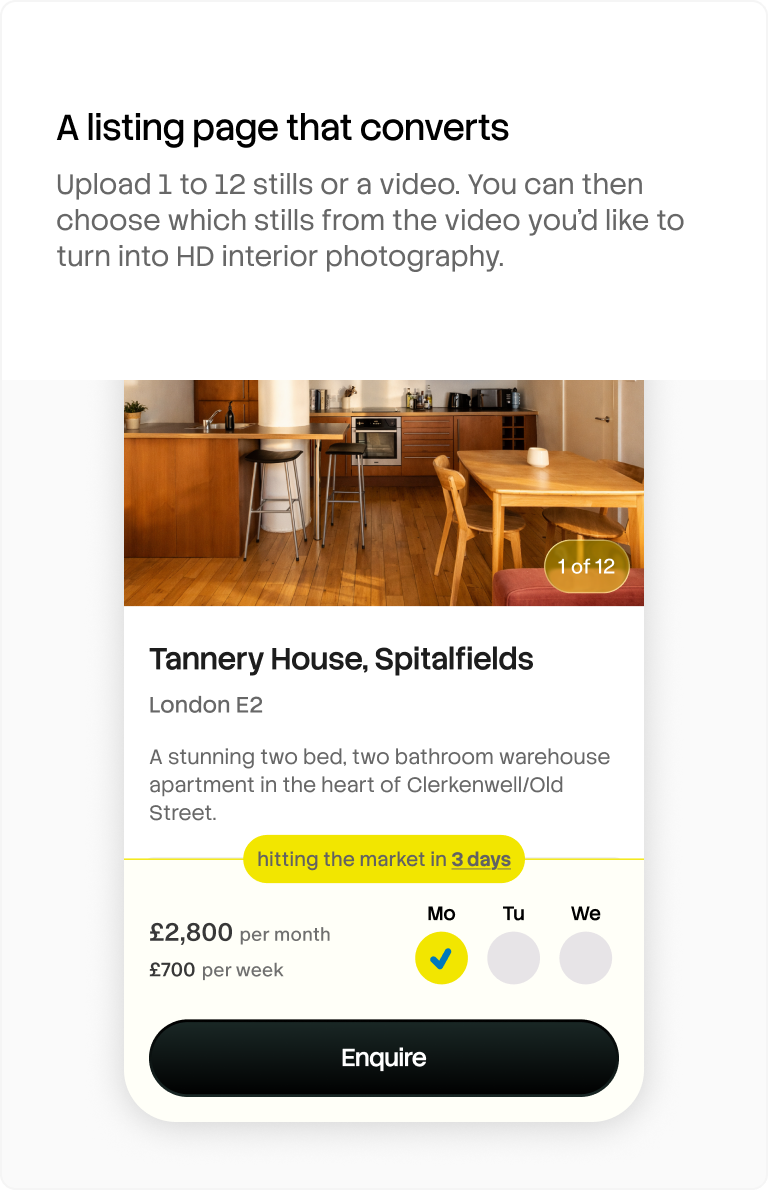 A listing page that converts